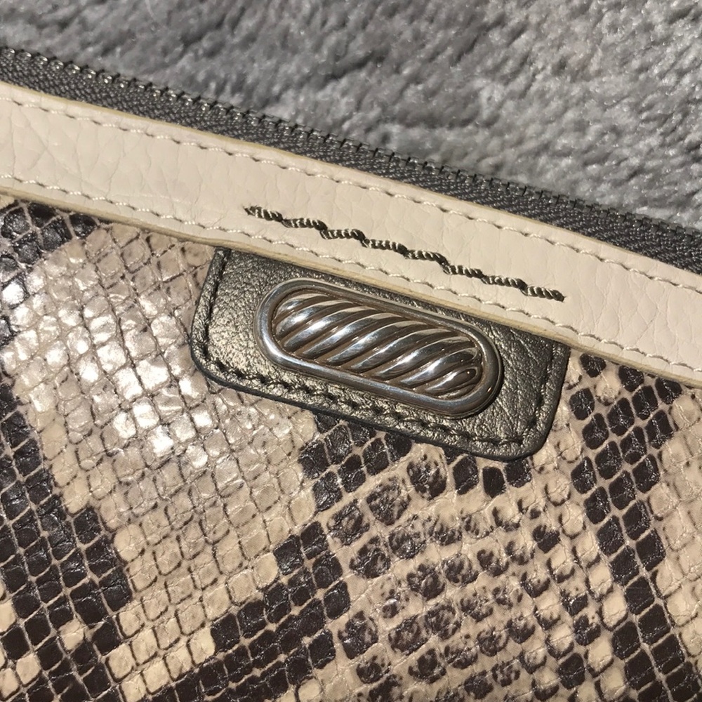 Brighton Snakeskin Amalfi Pouch Crossbody Bag - Picture 4 of 7